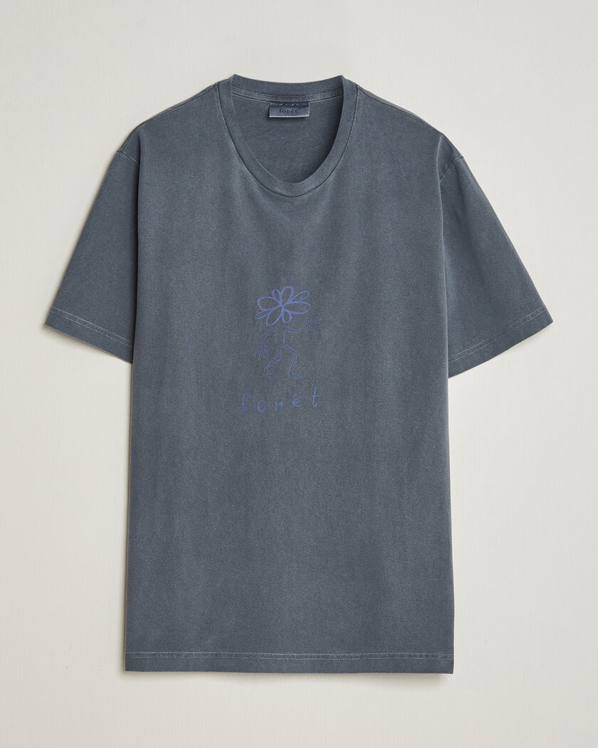 Forét Clover T-Shirt Navy – Blau