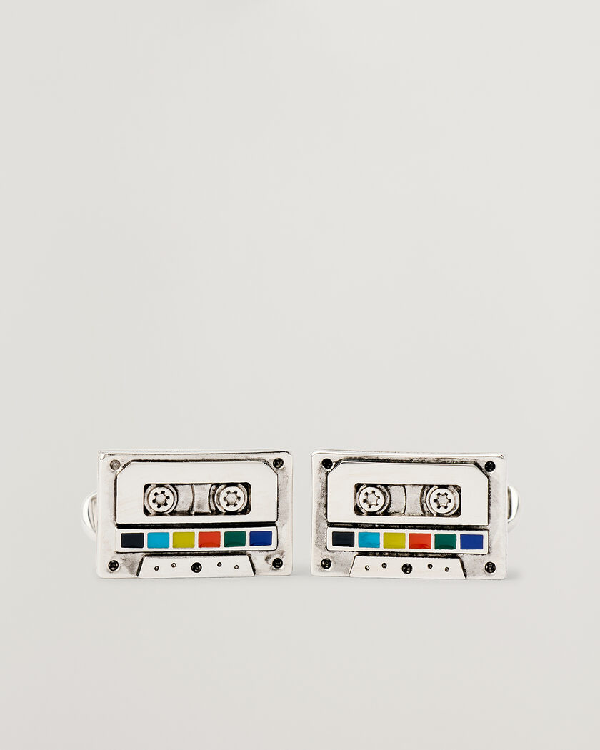 Paul Smith Tape Cufflink Silver – Silber