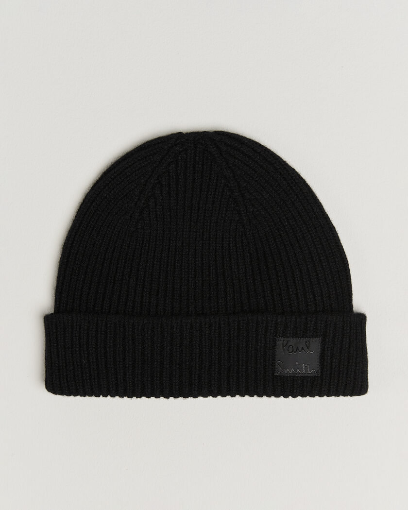 Paul Smith Cashmere Beanie Black – Schwarz