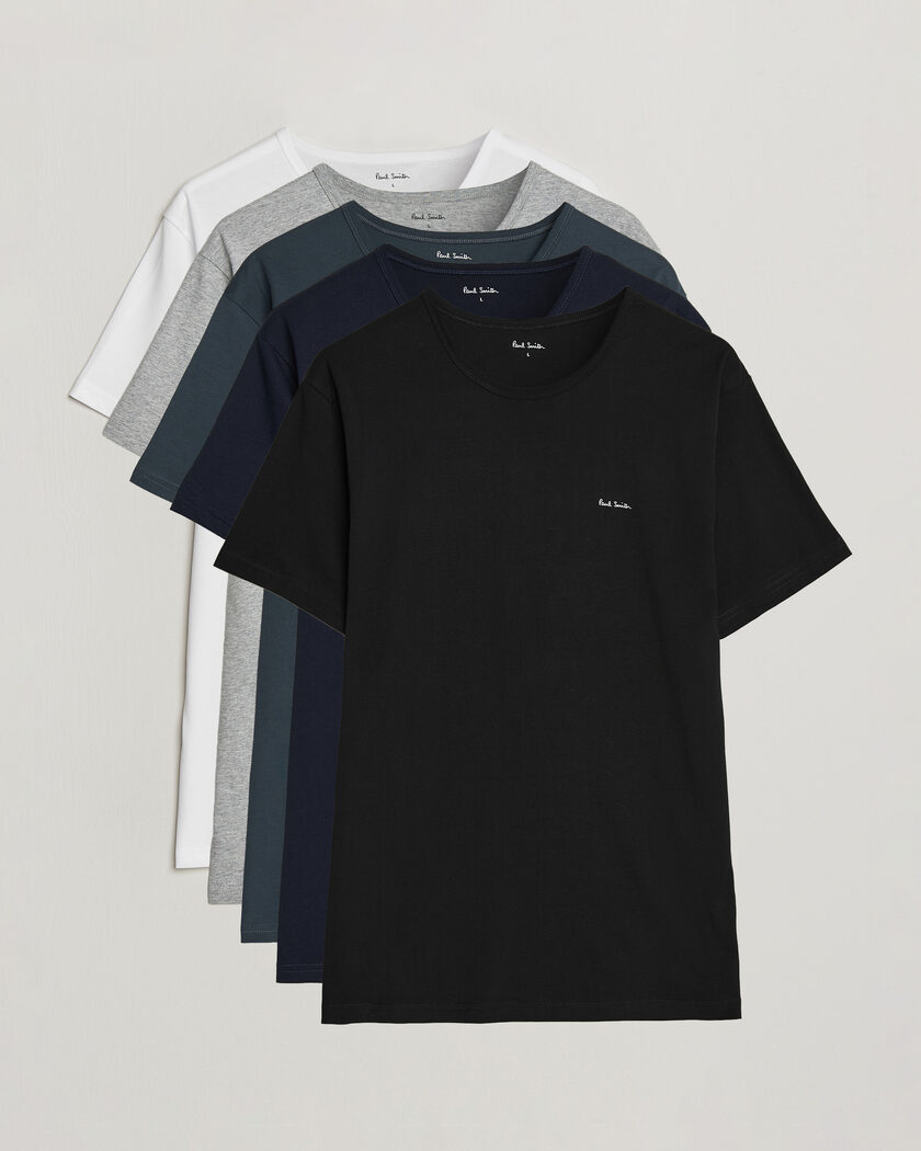 Paul Smith 5-Pack Crew Neck T-Shirt Multi – Mehrfarbig