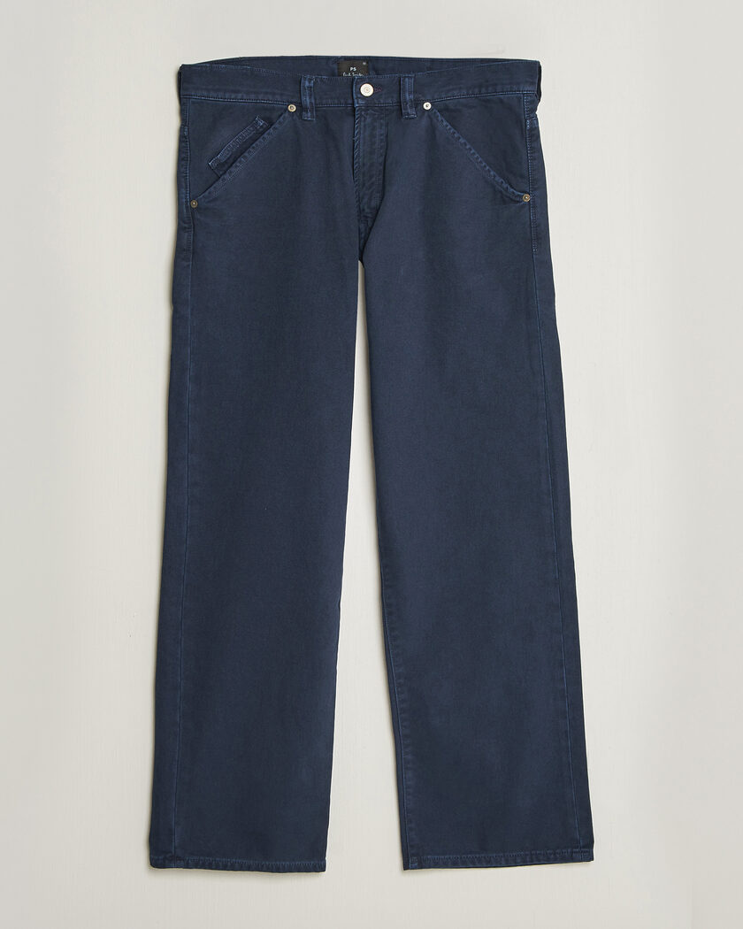 PS Paul Smith Relaxed Fit 5-Pocket Pants Navy – Blau
