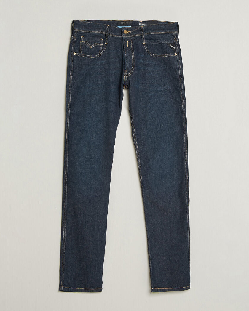 Replay Anbass Super Stretch DNA Jeans Dark Blue – Blau