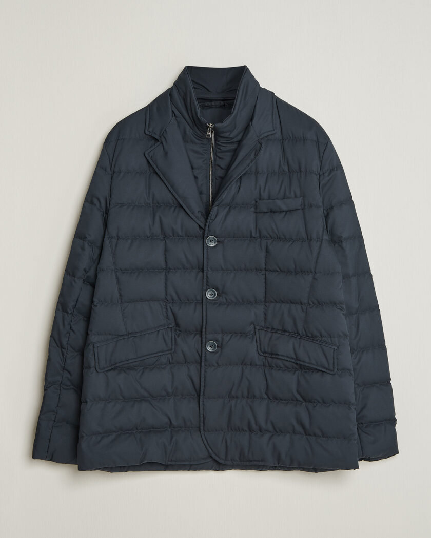 Herno Nylon Down Blazer Navy – Blau
