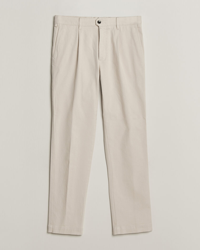 Incotex Regular Fit Cover Chinos Off White – Weiß