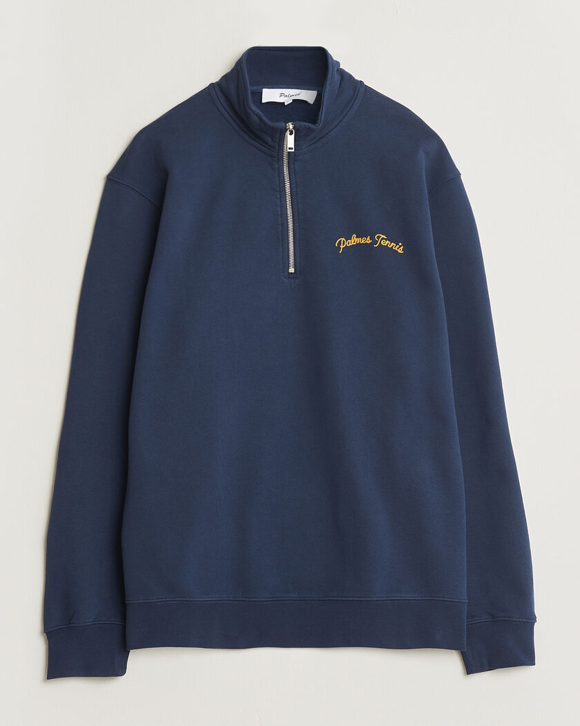 Palmes Western Zip Jacket Navy – Blau