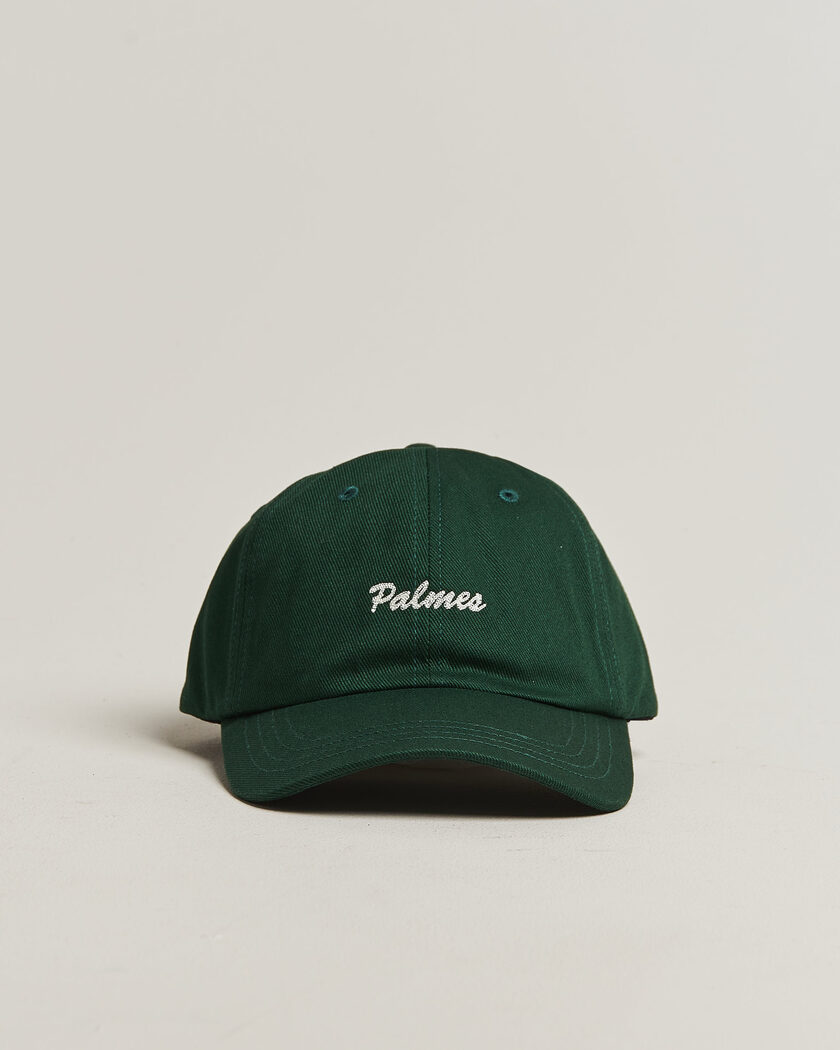Palmes Logo 6-Panel Cap Dark Green – Grün