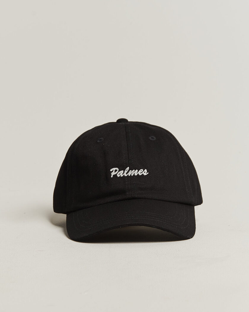 Palmes Logo 6-Panel Cap Black – Schwarz