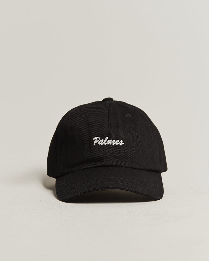 Palmes Logo 6-Panel Cap Black – Schwarz