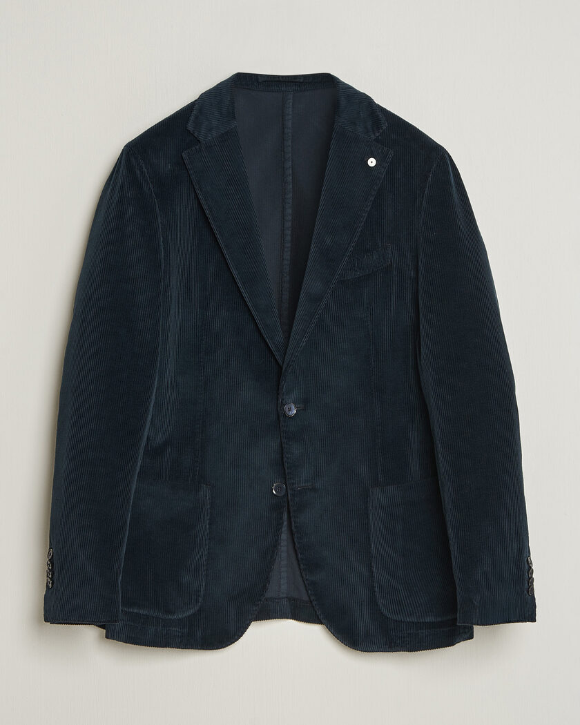 L.B.M. 1911 Jack Corduroy Blazer Navy – Blau