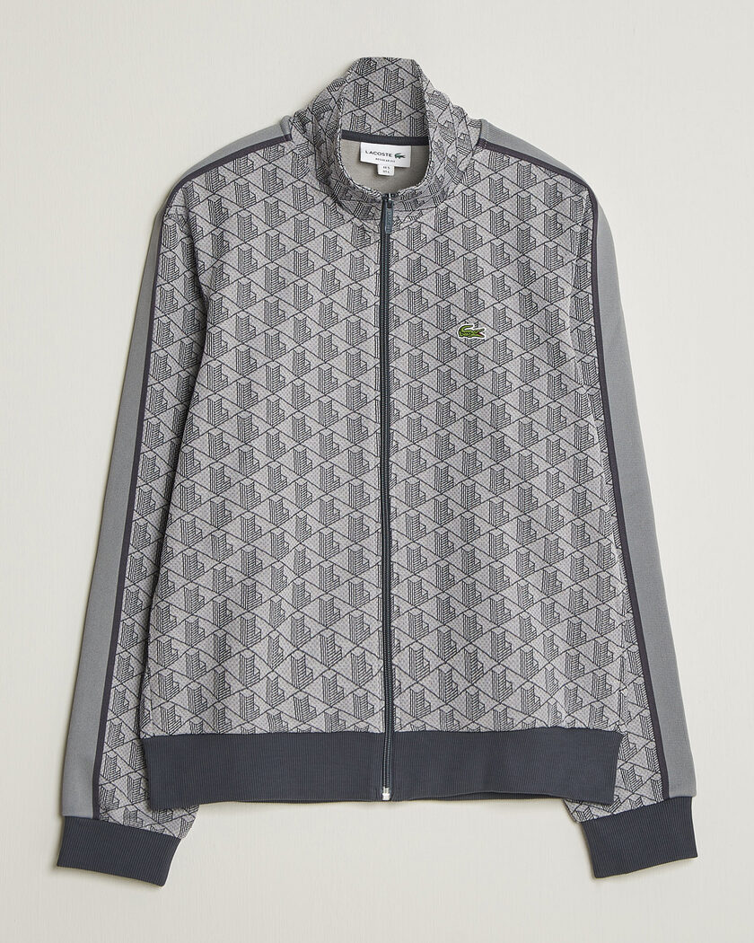 Lacoste Monogram Track Jacket Calluna/Graphite – Grau