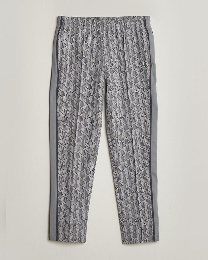 Lacoste Monogram Track Pants Calluna/Graphite – Grau