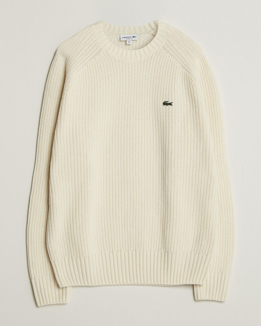 Lacoste Heavy Wool Knitted Sweater Lapland – Weiß
