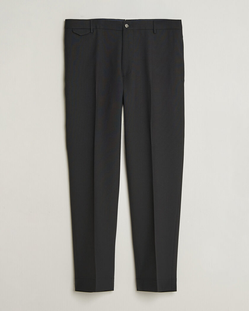 Santaniello Wool Trousers Black – Schwarz