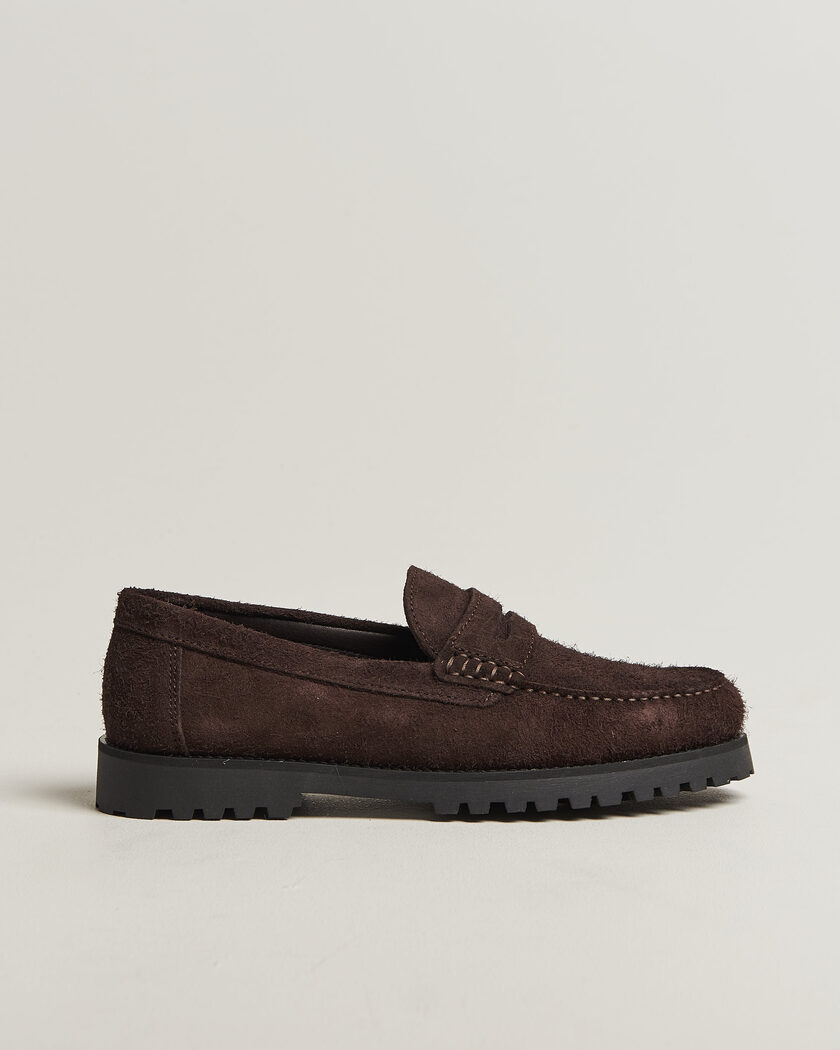 LES DEUX Hairy Suede Loafer Molé Brown – Braun