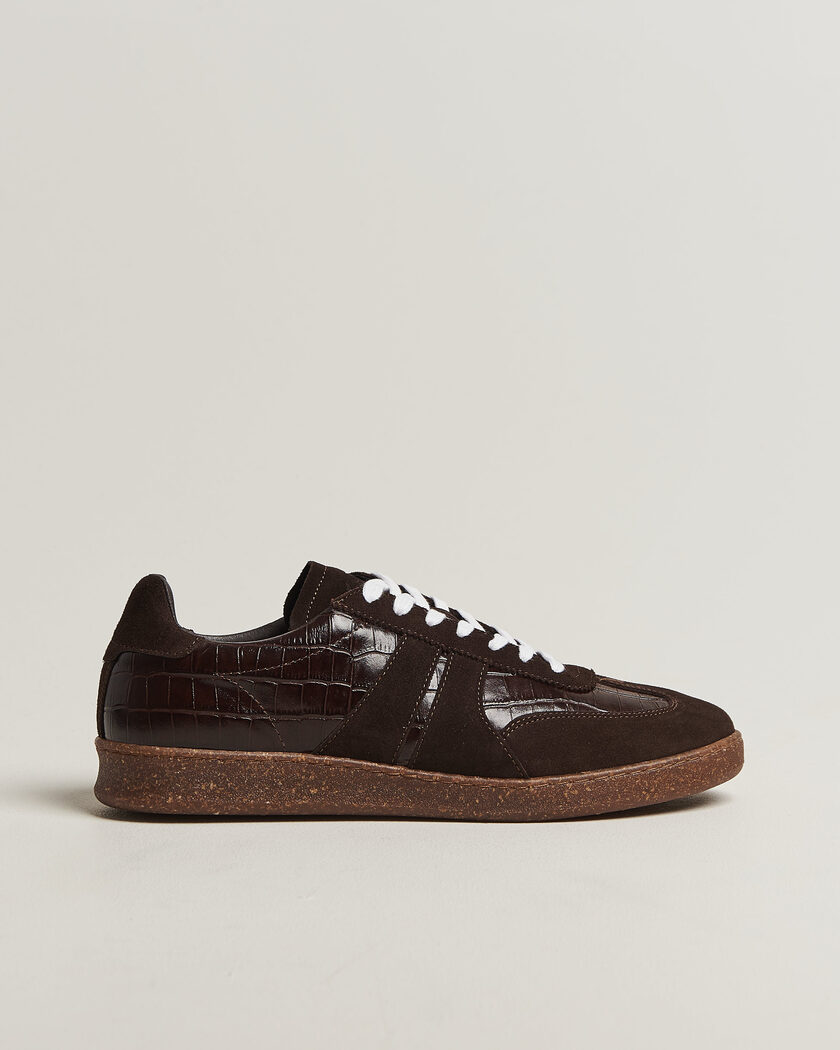 LES DEUX Croco Sneaker Molé Brown – Braun