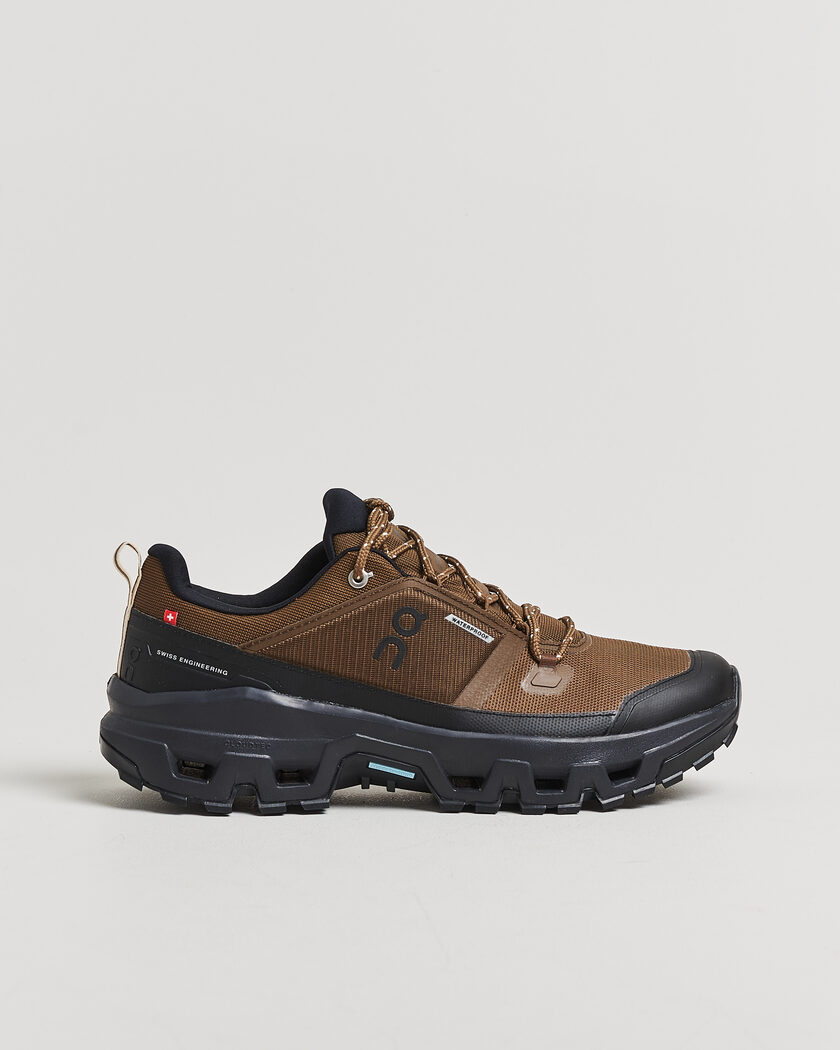 On Cloudrock Low Waterproof Earth/Black – Braun