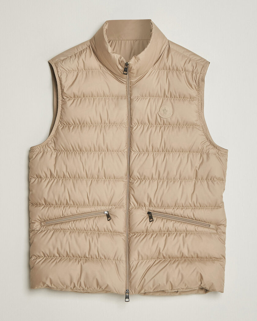 Moncler Treompan Down Vest Brown – Braun