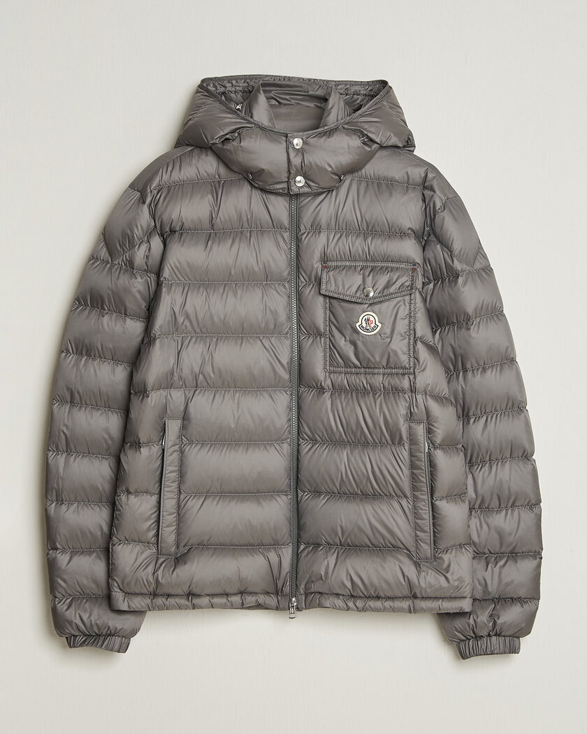 Moncler Verith Hooded Down Jacket Grey – Grau