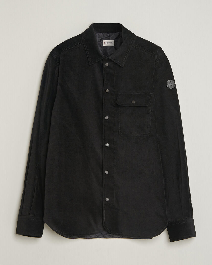 Moncler Corduroy Overshirt Black – Schwarz