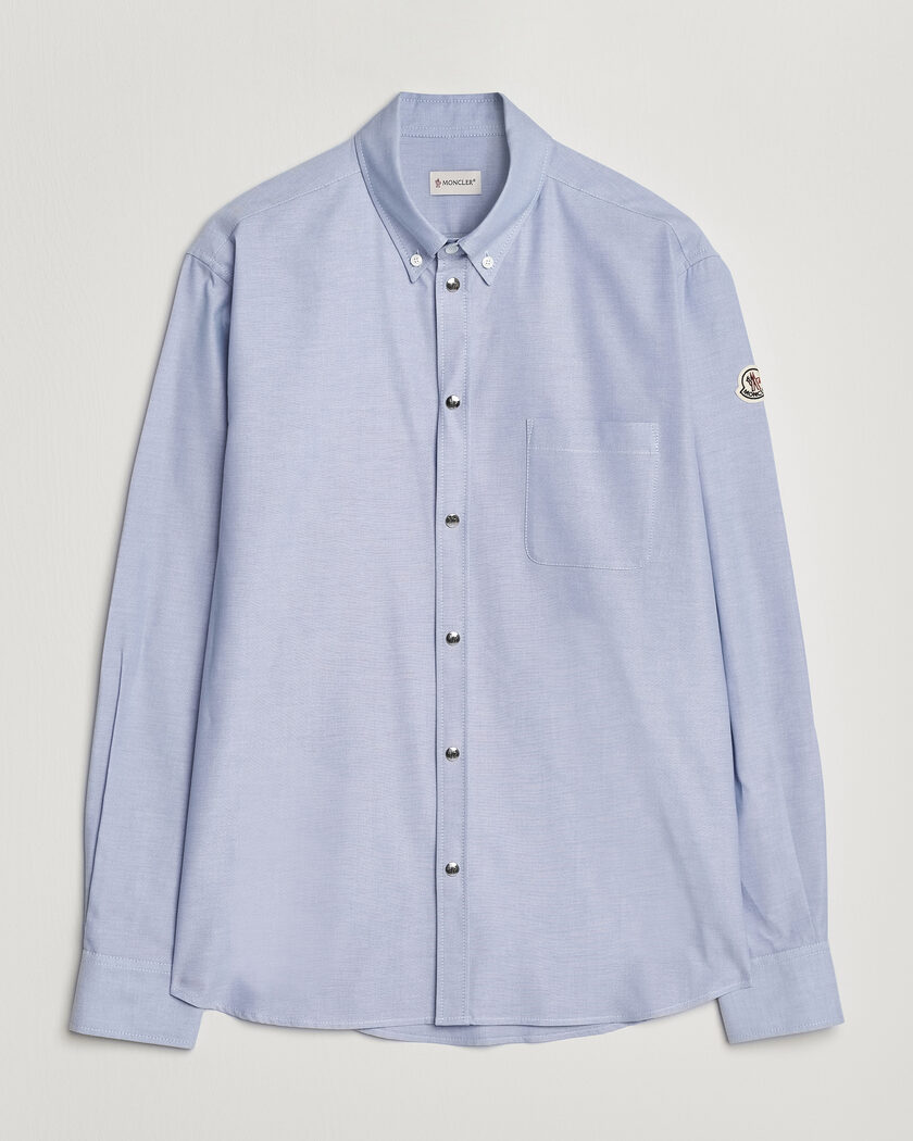 Moncler Popeline Shirt Light Blue – Blau