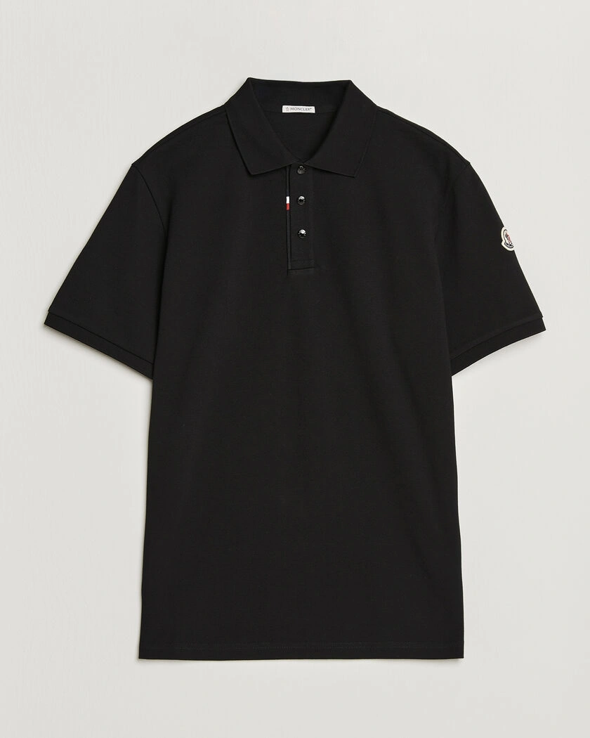 Moncler Short Sleeve Polo Black – Schwarz