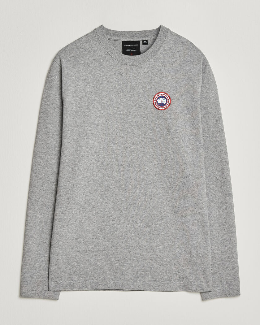 Canada Goose Vantage Long Sleeve T-Shirt Stone Heather – Grau