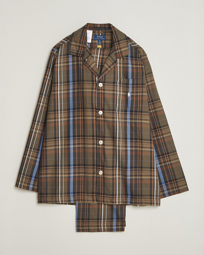Polo Ralph Lauren Pyjamas Set Olive Brown Multi – Mehrfarbig