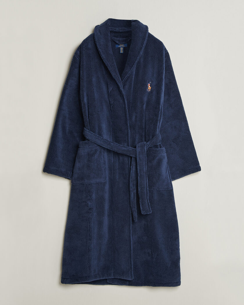 Polo Ralph Lauren Cotton Terry Robe Newport Navy – Blau
