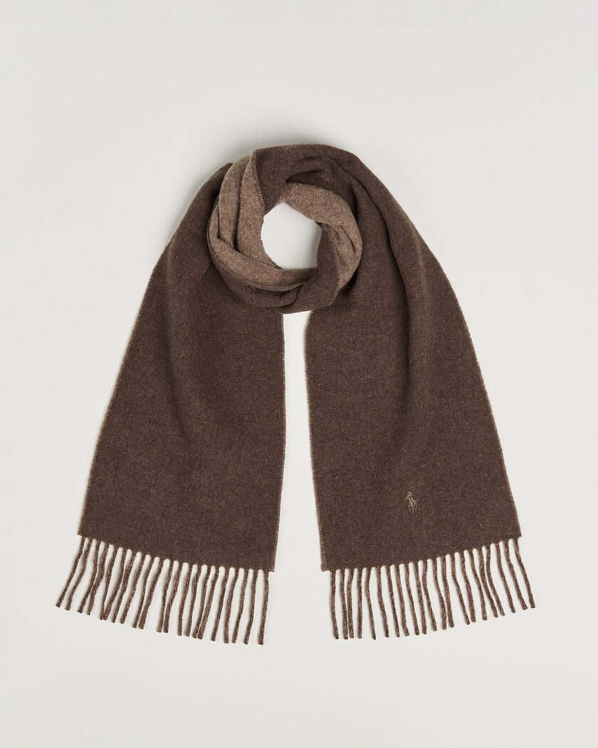 Polo Ralph Lauren Reversible Wool Scarf Nutmeg/Brown – Braun