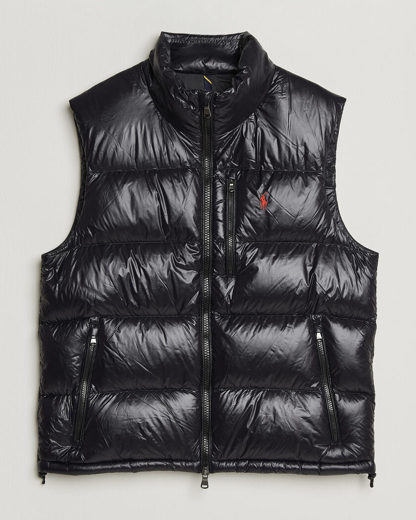 Polo Ralph Lauren Gorham Down Vest Polo Black Glossy – Schwarz