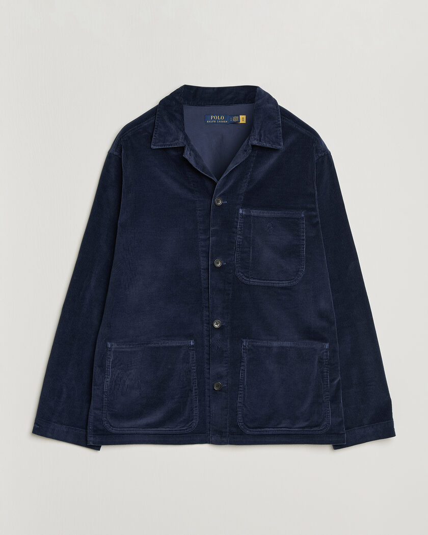 Polo Ralph Lauren Corduroy Overshirt Newport Navy – Blau
