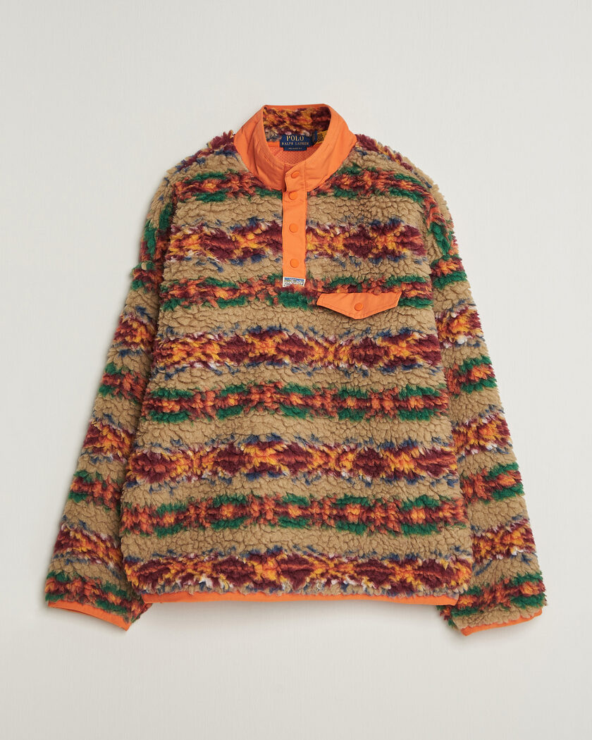 Polo Ralph Lauren Shaggy Hi Pile Red Rock Fairisle – Mehrfarbig