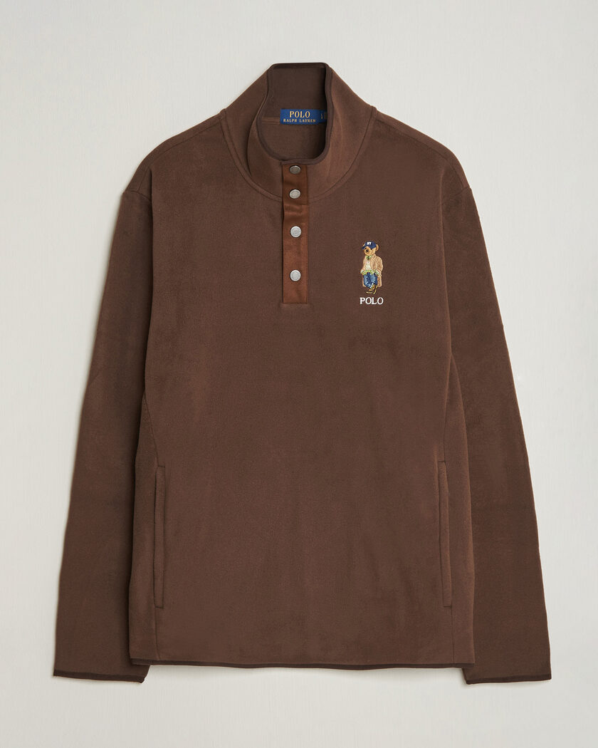 Polo Ralph Lauren Fleece Pullover Sweatshirt Luggage Brown – Braun