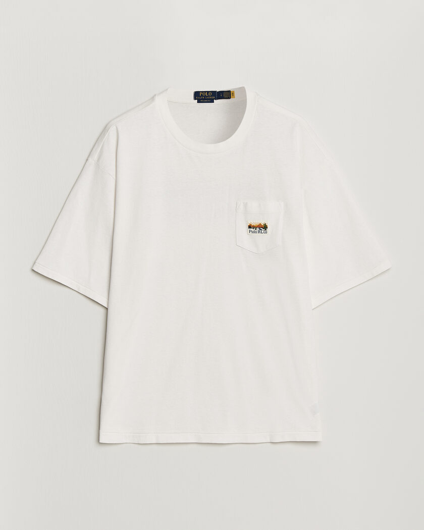 Polo Ralph Lauren Relaxed Fit Print T-Shirt Nevis – Weiß