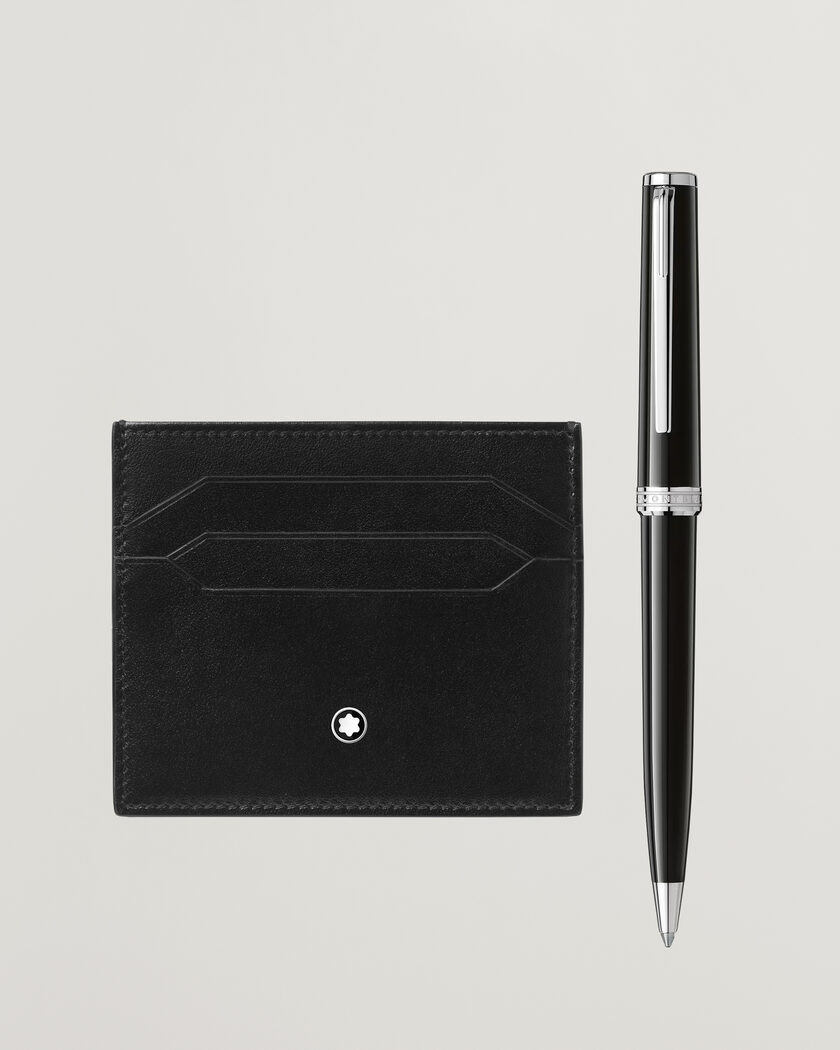 Montblanc SET BP PIX Black + MST Card Holder 6C Bk – Schwarz