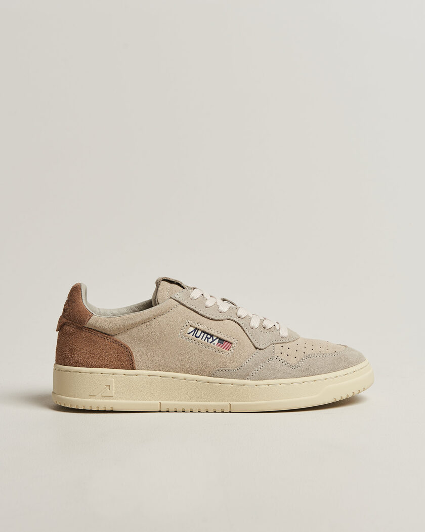 Autry Medalist Low Suede Mix Sneaker Brown/Beige/White – Mehrfarbig