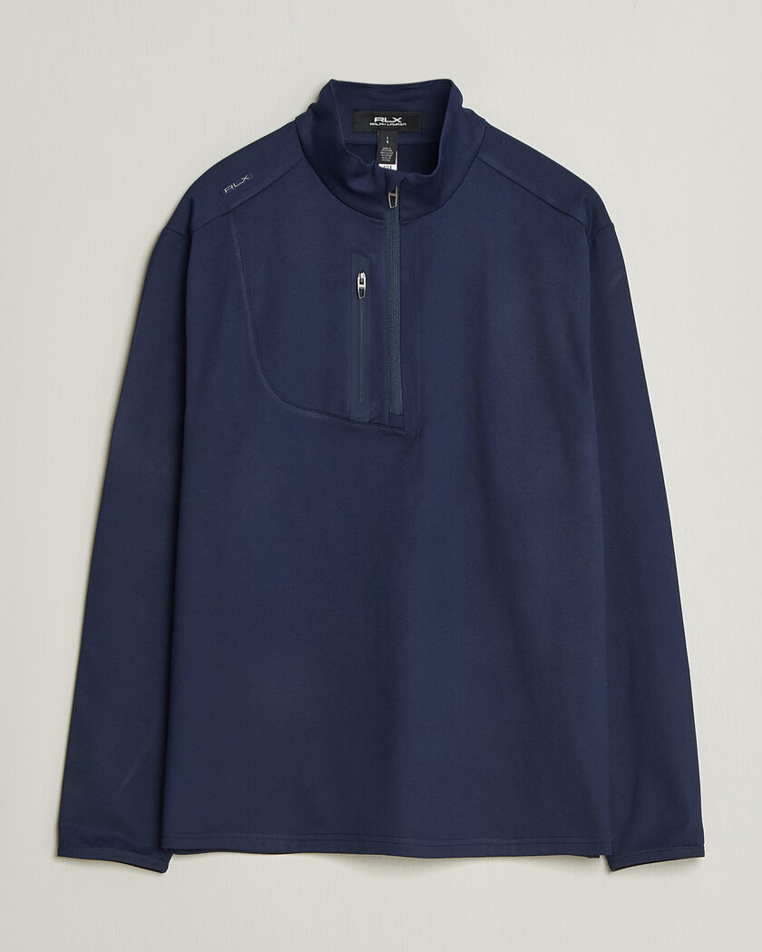 Polo Ralph Lauren Luxury Jersey Half Zip Refined Navy – Blau