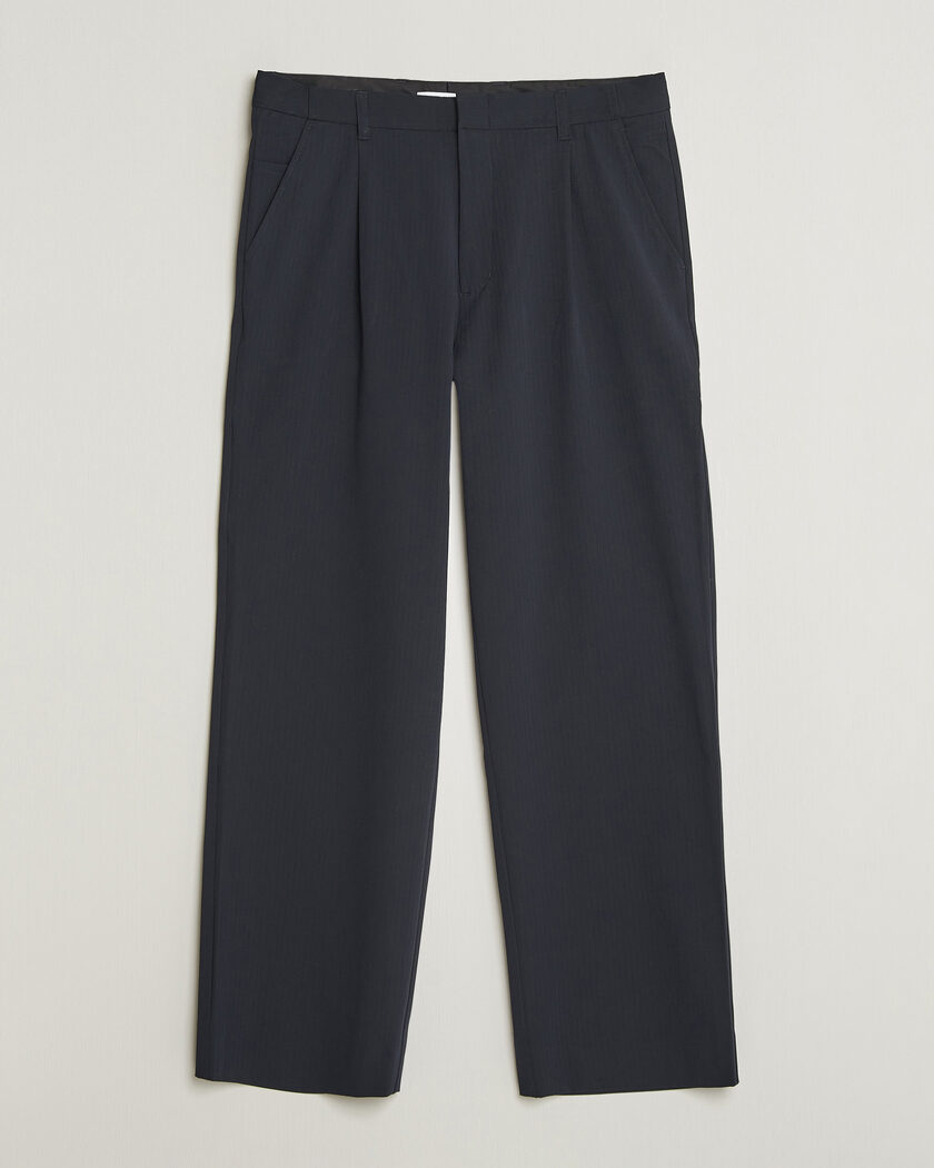 Samsøe Samsøe Valentin Pleated Trousers Salute Navy – Blau