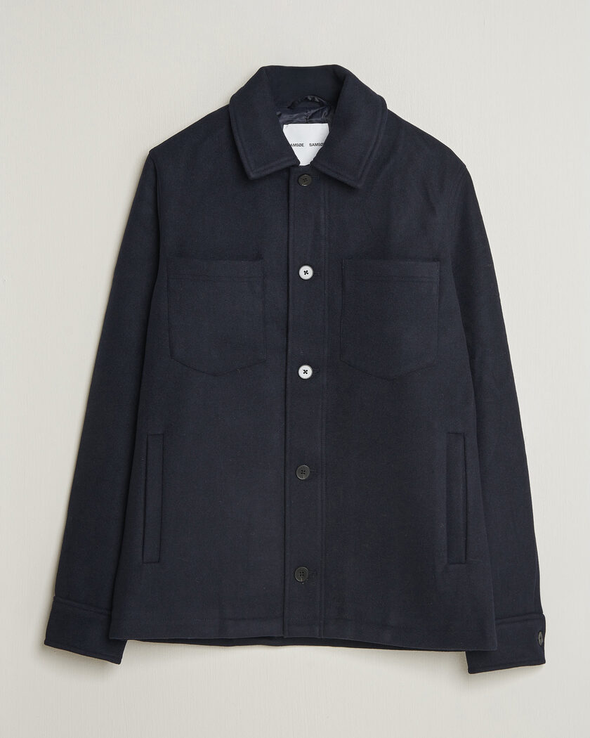 Samsøe Samsøe Pally Padded Shirt Jacket Salute Navy – Blau