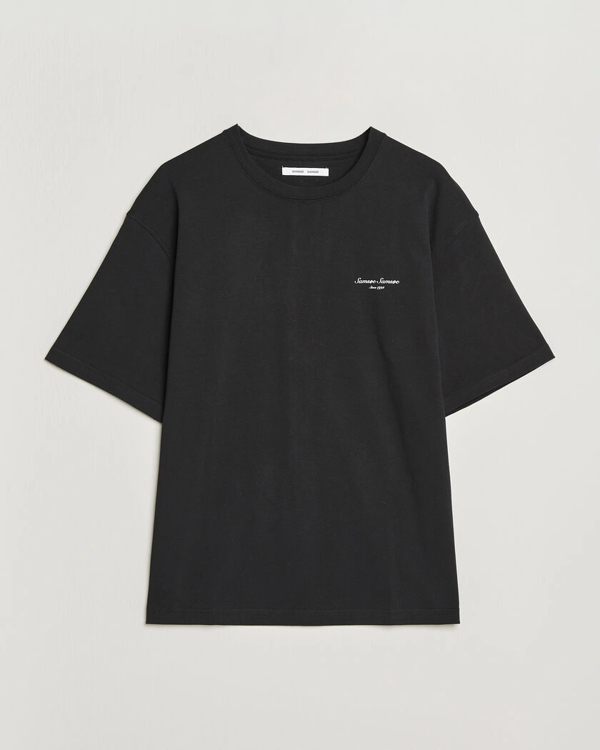 Samsøe Samsøe Uni Printed Crew Neck T-Shirt Black Building – Schwarz