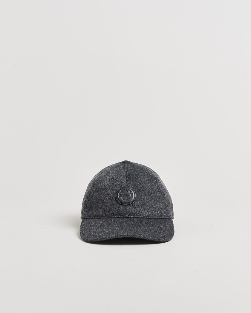 Tiger of Sweden Hent Wool/Cashmere Cap Dark Grey Melange – Grau