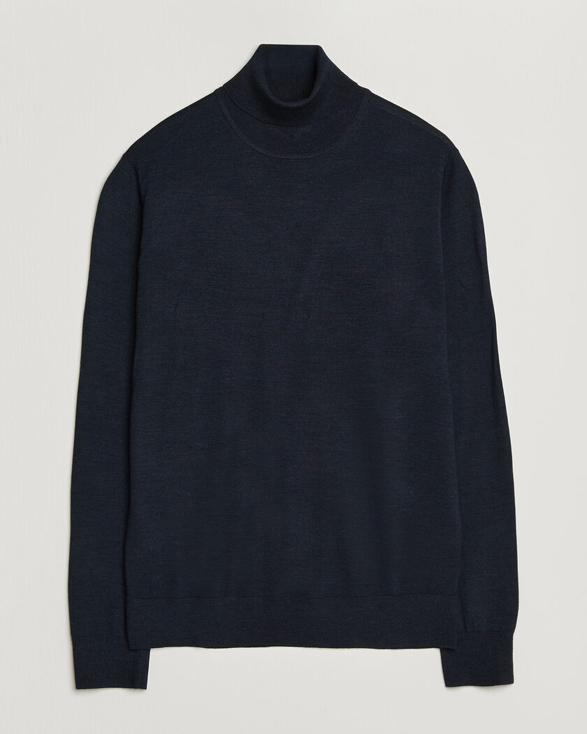 Tiger of Sweden Nevile Extra Fine Merino Polo Light Ink – Blau