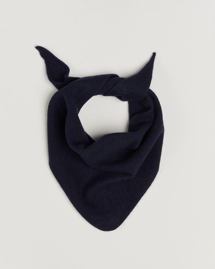 Le Bonnet Lambswool/Caregora Bandana Midnight – Blau