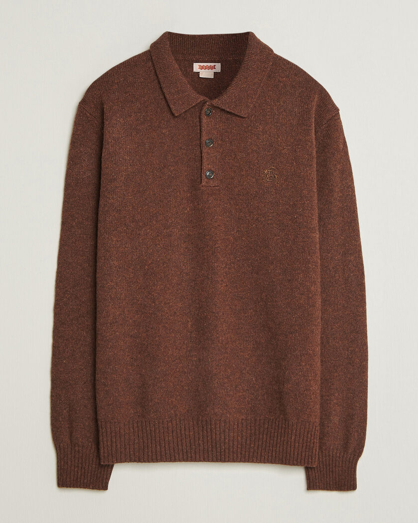 Baracuta Shetland Polo Slate Black – Braun