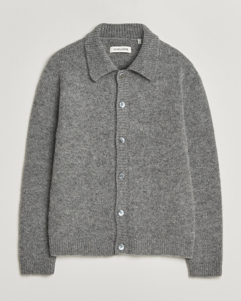 Sunflower Alpacka Cardigan Grey Melange – Grau