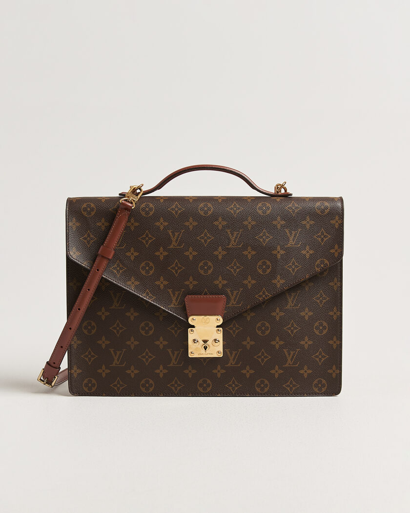 Louis Vuitton Pre-Owned Porte Document Bandouliére Monogram – Braun