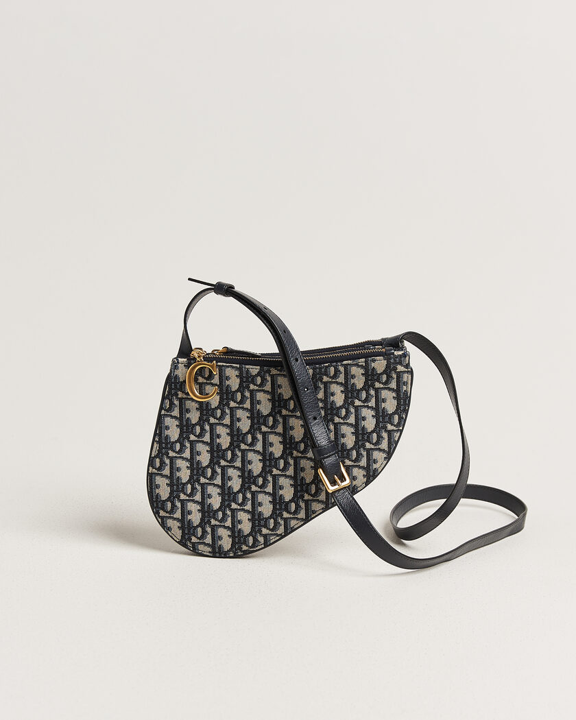 Dior Pre-Owned Saddle Oblique Rodeo Trio Pouch Blue – Blau
