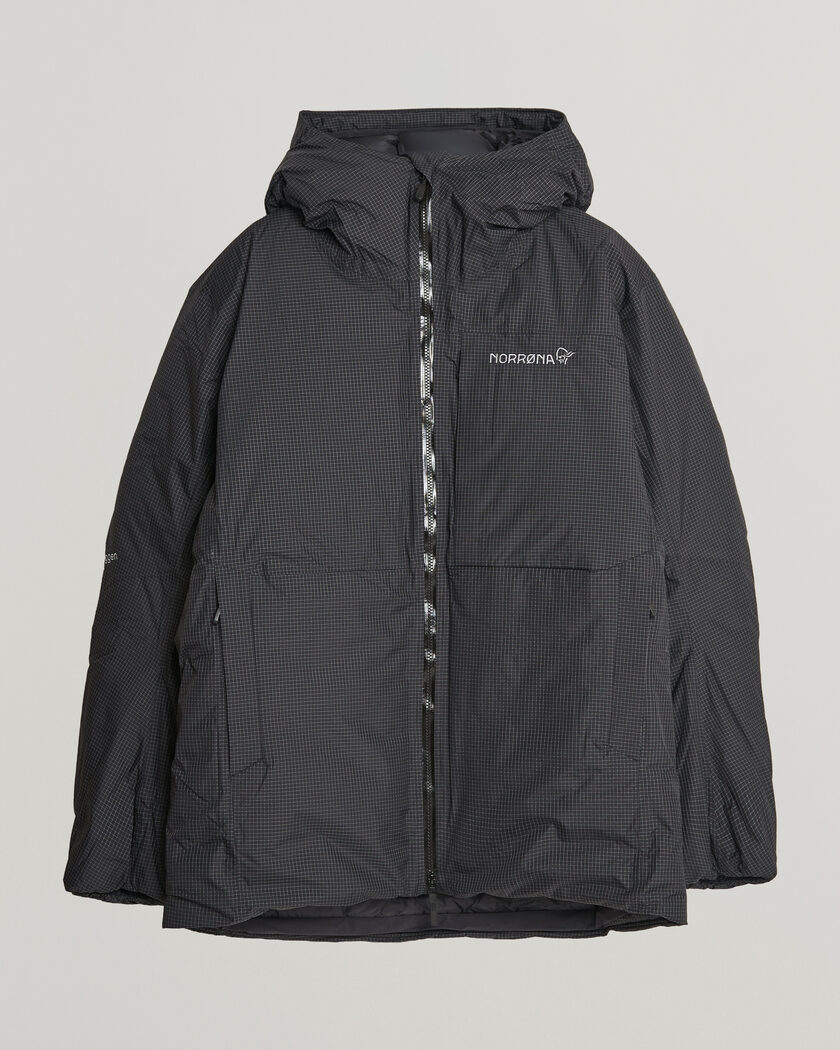 Norrøna Trollveggen dri2 Down 800 Zip Hood Caviar Black – Schwarz