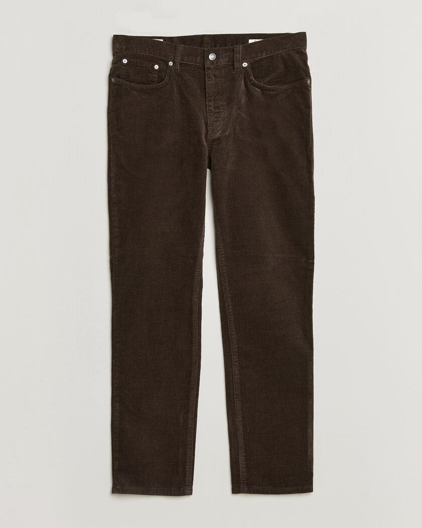 Gant Regular Fit Corduroy 5-Pocket Pants Black Brown – Braun