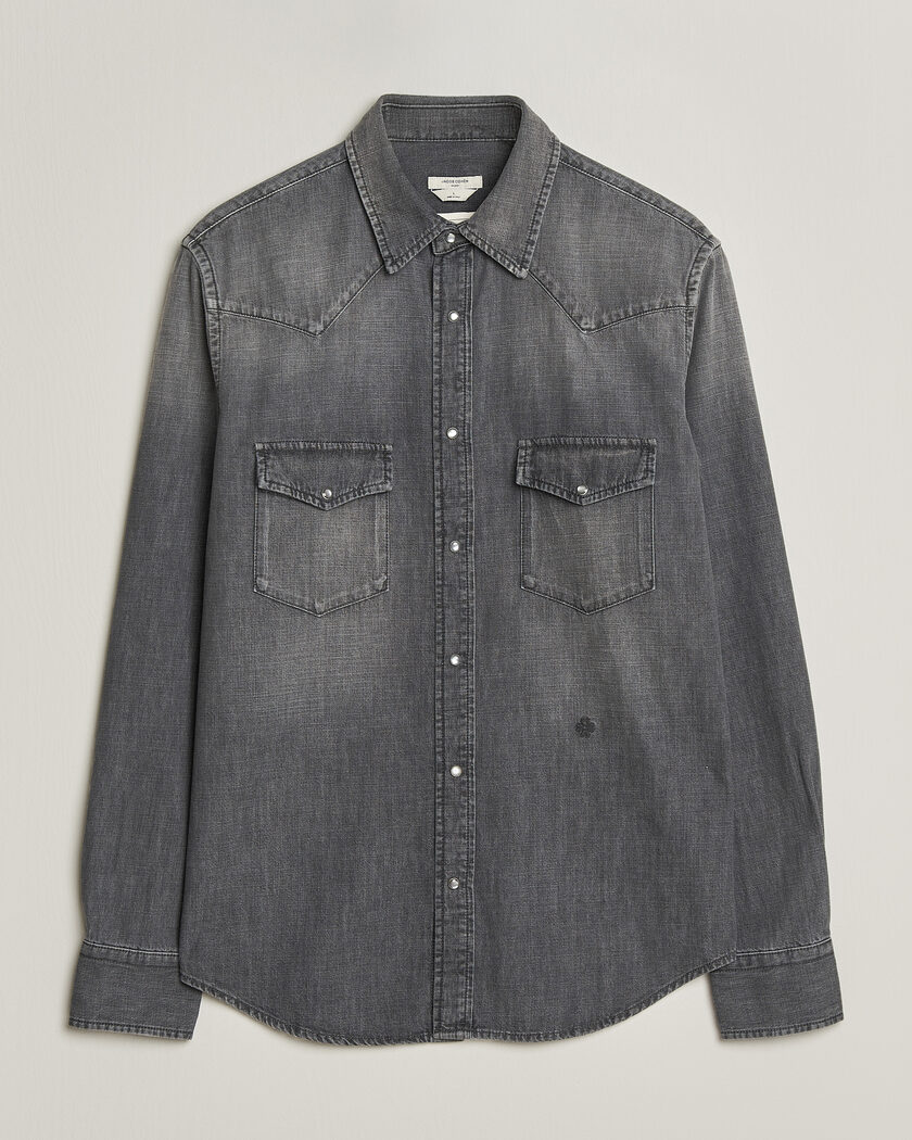 Jacob Cohën Denim Western Pocket Overshirt Grey – Grau